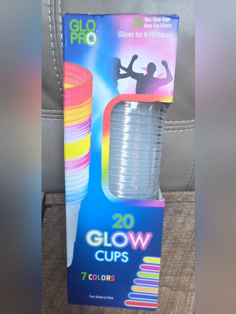 NIB 20 Glow Cups Party Pack — Multicolor PARTY Glow Cups ~ Bin SS